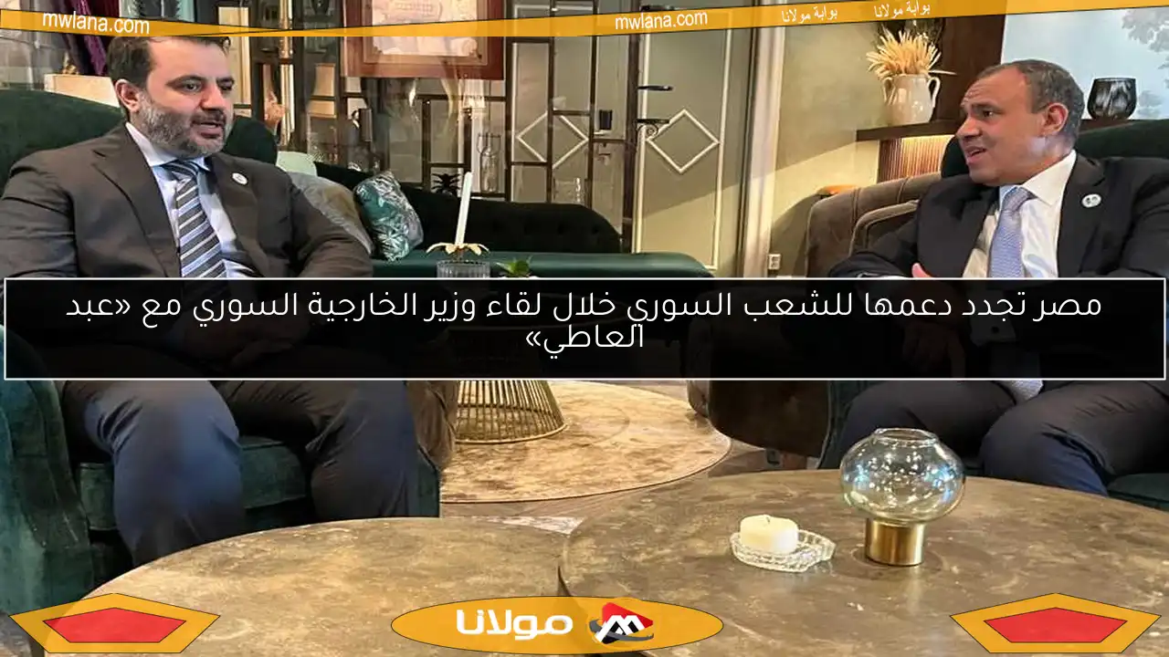 مصر تجدد دعمها للشعب السوري خلال لقاء وزير الخارجية السوري مع «عبد العاطي»