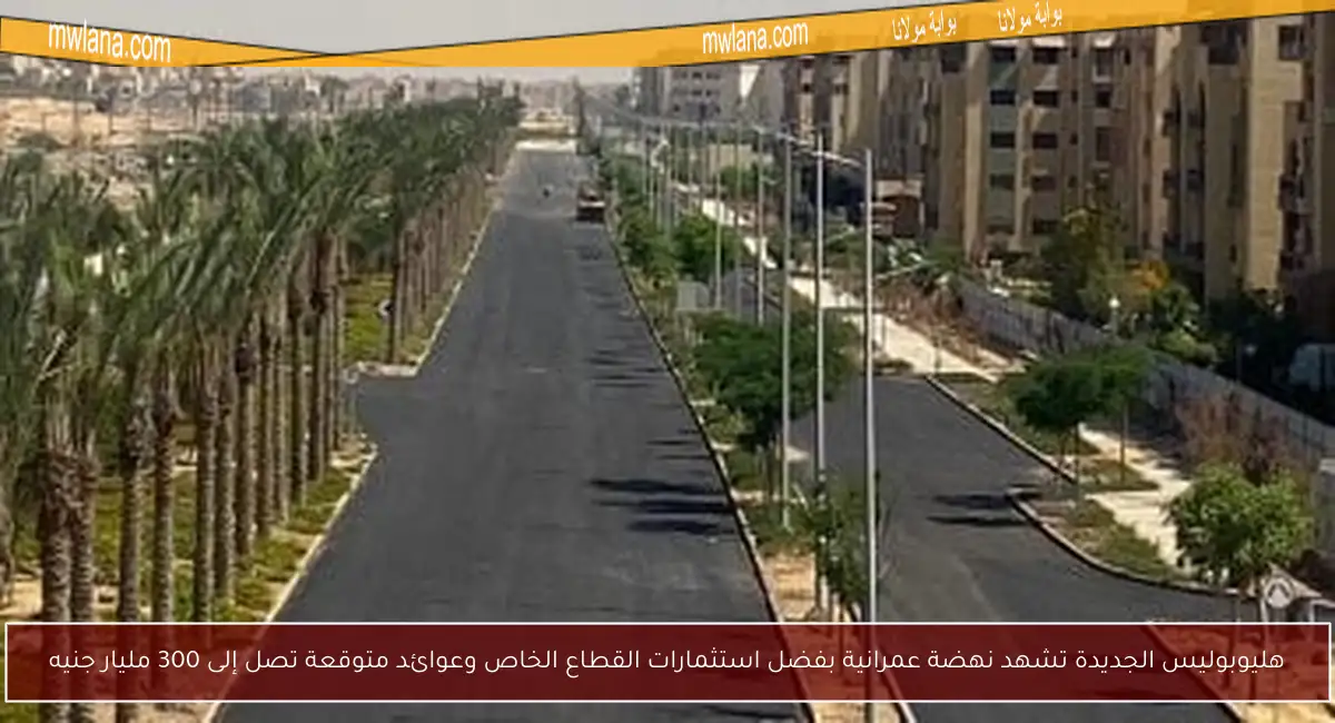 هليوبوليس الجديدة تشهد نهضة عمرانية بفضل استثمارات القطاع الخاص وعوائد متوقعة تصل إلى 300 مليار جنيه