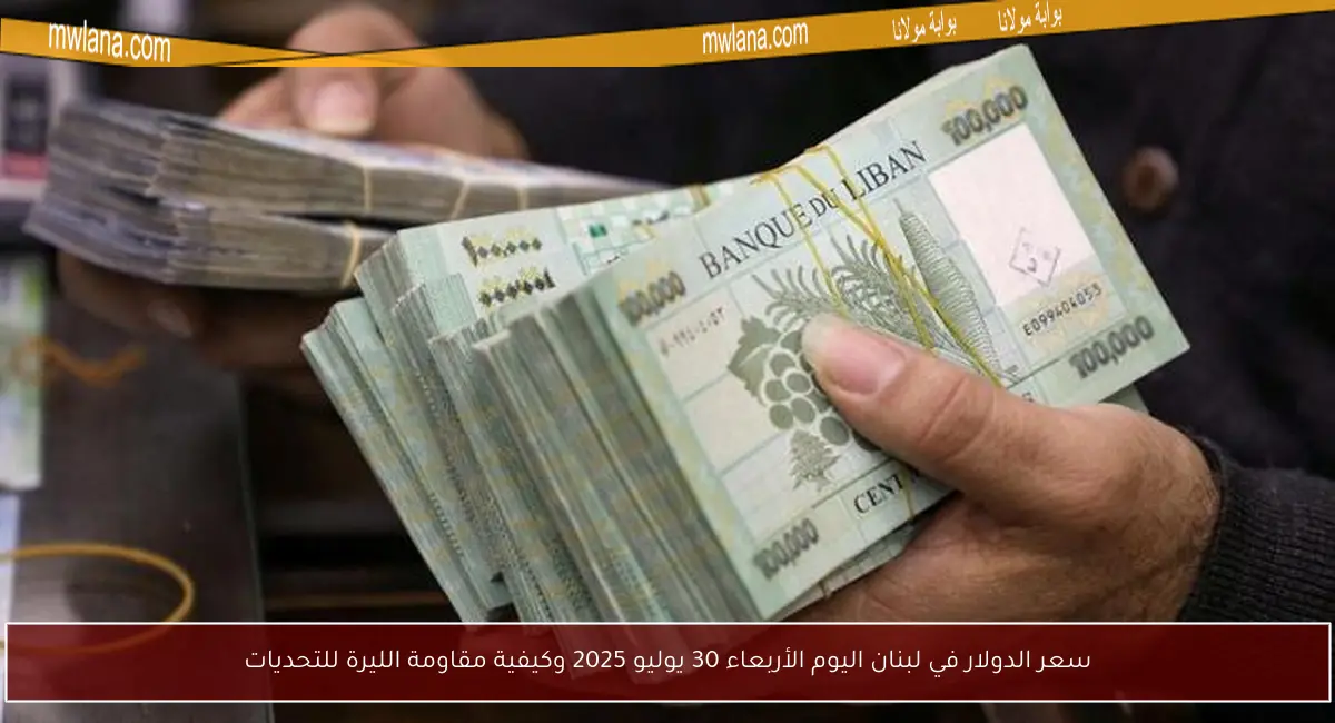 سعر الدولار في لبنان اليوم الأربعاء 30 يوليو 2025 وكيفية مقاومة الليرة للتحديات