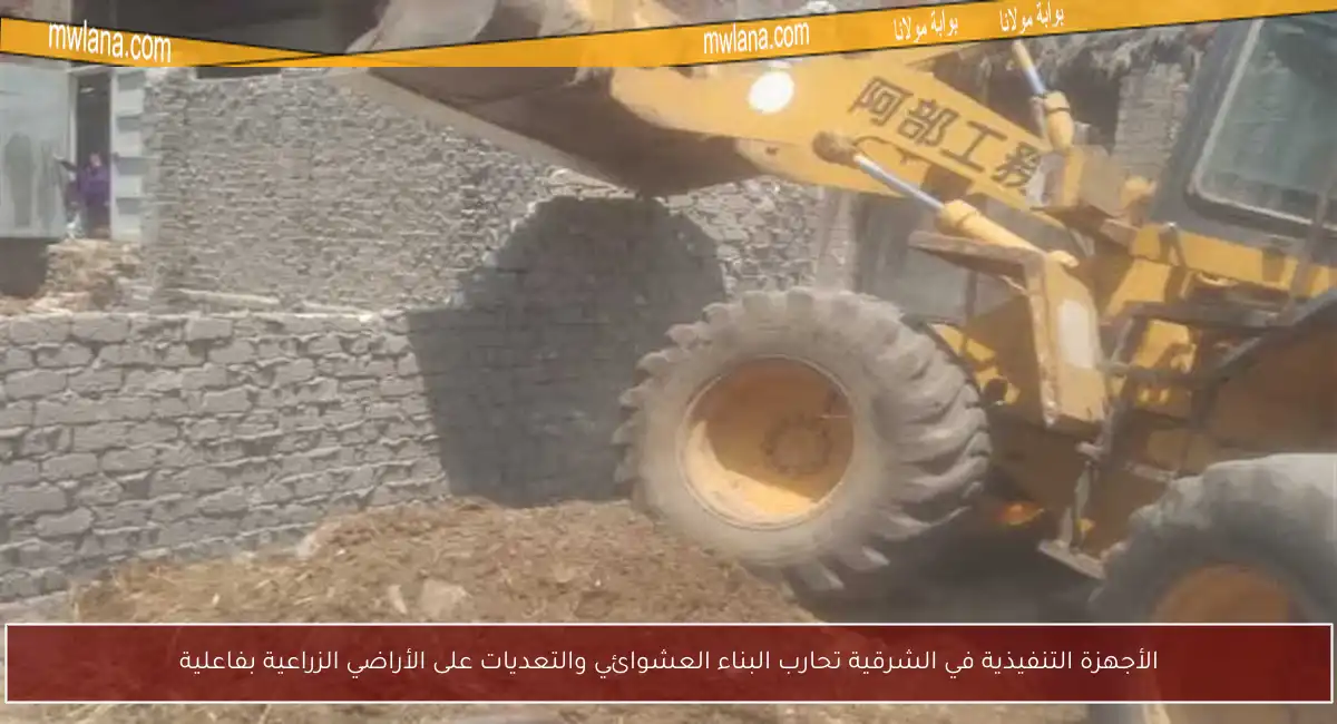 الأجهزة التنفيذية في الشرقية تحارب البناء العشوائي والتعديات على الأراضي الزراعية بفاعلية