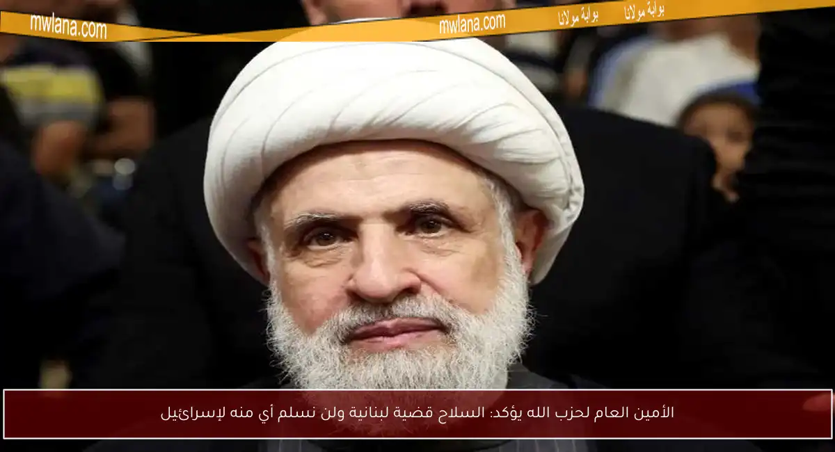 الأمين العام لحزب الله يؤكد: السلاح قضية لبنانية ولن نسلم أي منه لإسرائيل