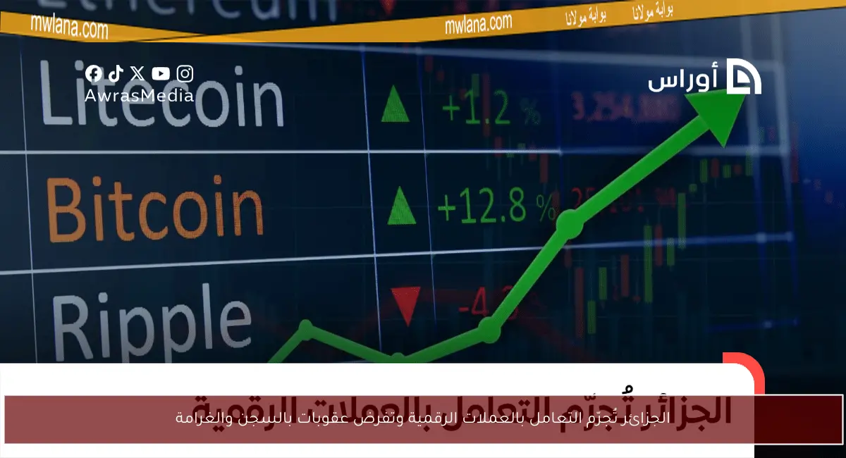 الجزائر تُجرّم التعامل بالعملات الرقمية وتفرض عقوبات بالسجن والغرامة