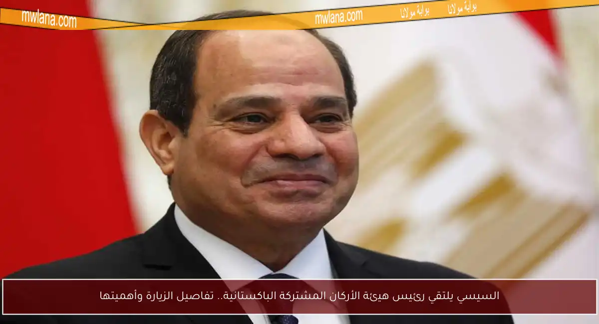 السيسي يلتقي رئيس هيئة الأركان المشتركة الباكستانية.. تفاصيل الزيارة وأهميتها