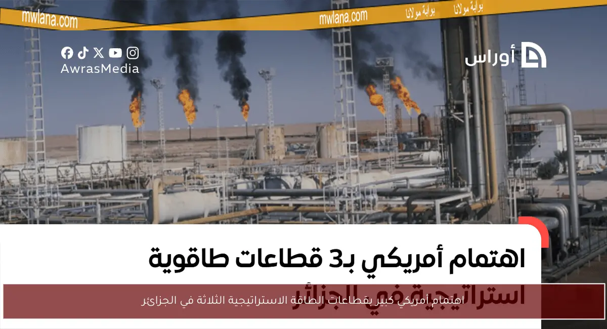 اهتمام أمريكي كبير بقطاعات الطاقة الاستراتيجية الثلاثة في الجزائر
