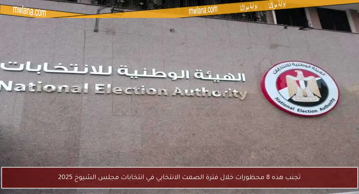 تجنب هذه 8 محظورات خلال فترة الصمت الانتخابي في انتخابات مجلس الشيوخ 2025