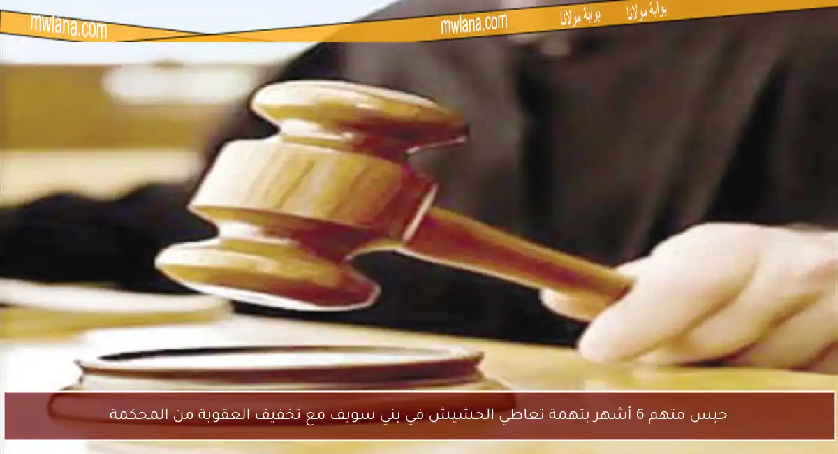 حبس متهم 6 أشهر بتهمة تعاطي الحشيش في بني سويف مع تخفيف العقوبة من المحكمة
