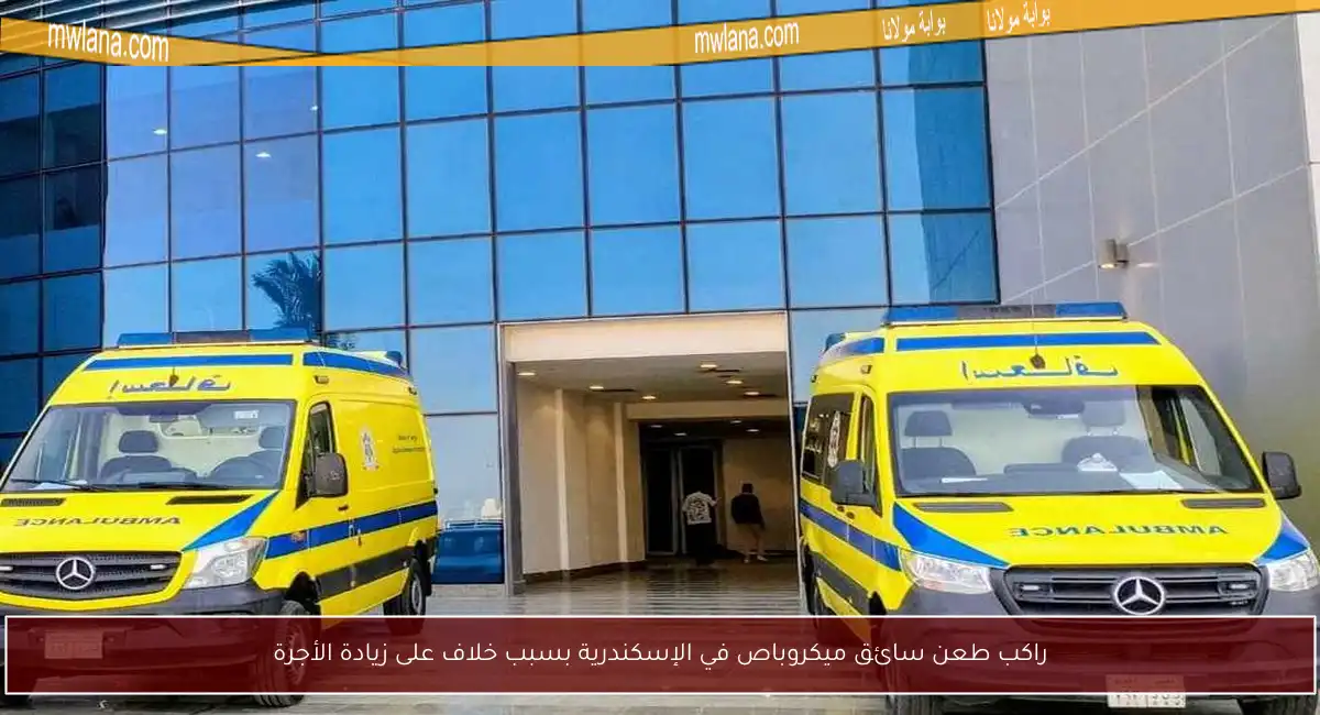 راكب طعن سائق ميكروباص في الإسكندرية بسبب خلاف على زيادة الأجرة