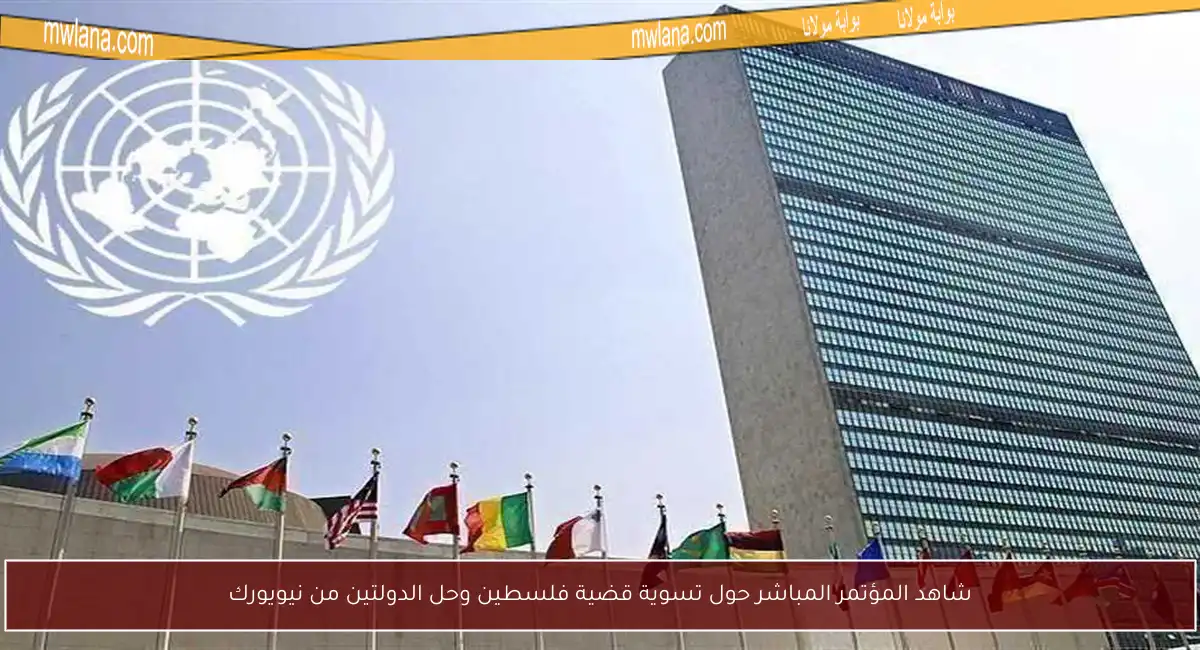 شاهد المؤتمر المباشر حول تسوية قضية فلسطين وحل الدولتين من نيويورك