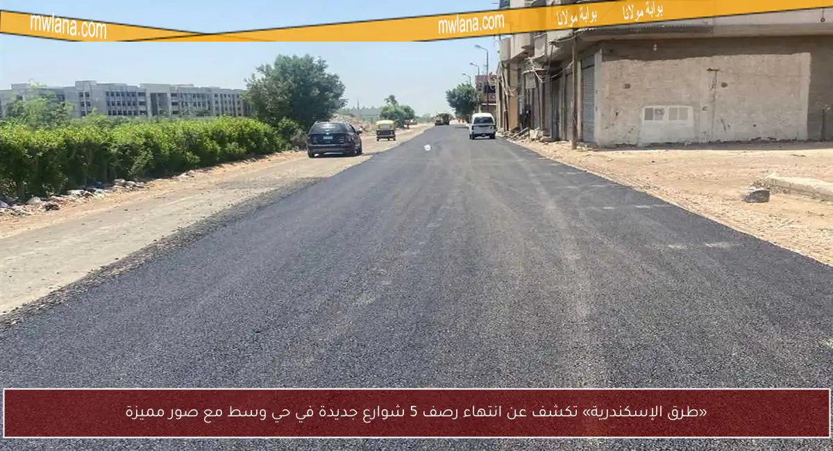 «طرق الإسكندرية» تكشف عن انتهاء رصف 5 شوارع جديدة في حي وسط مع صور مميزة