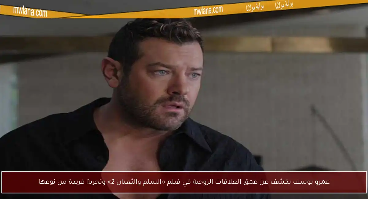 عمرو يوسف يكشف عن عمق العلاقات الزوجية في فيلم «السلم والثعبان 2» وتجربة فريدة من نوعها