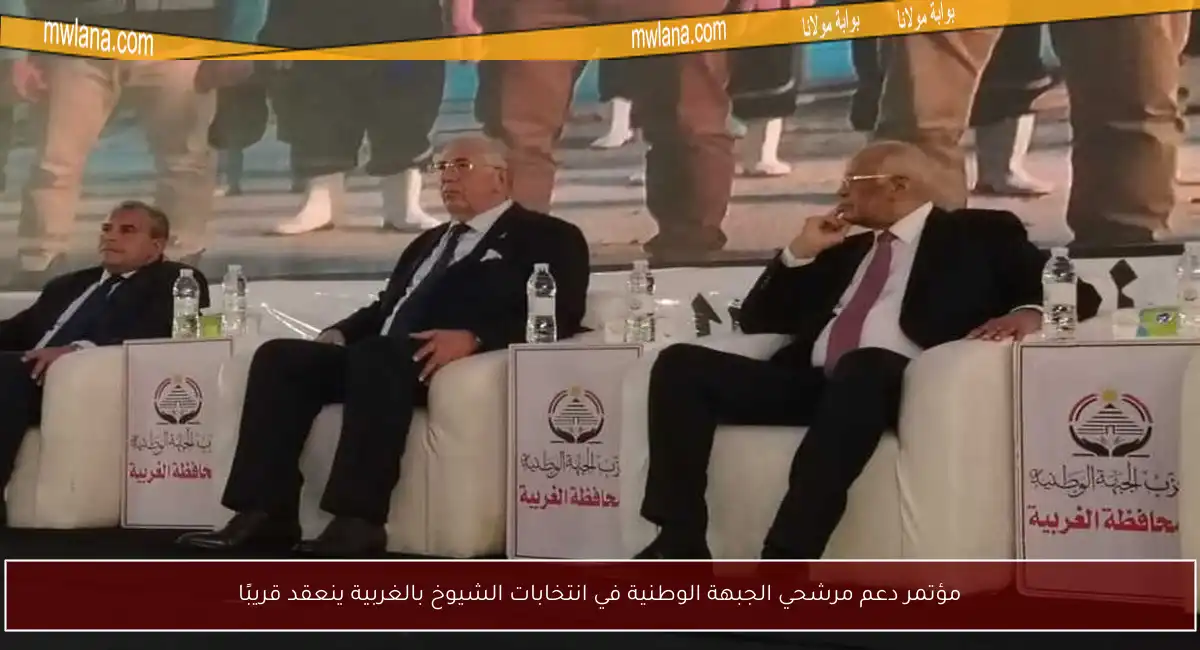 مؤتمر دعم مرشحي الجبهة الوطنية في انتخابات الشيوخ بالغربية ينعقد قريبًا