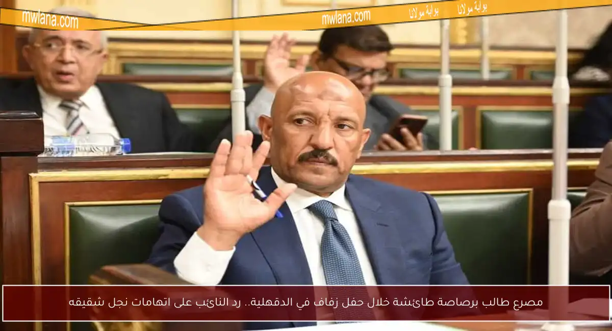 مصرع طالب برصاصة طائشة خلال حفل زفاف في الدقهلية.. رد النائب على اتهامات نجل شقيقه