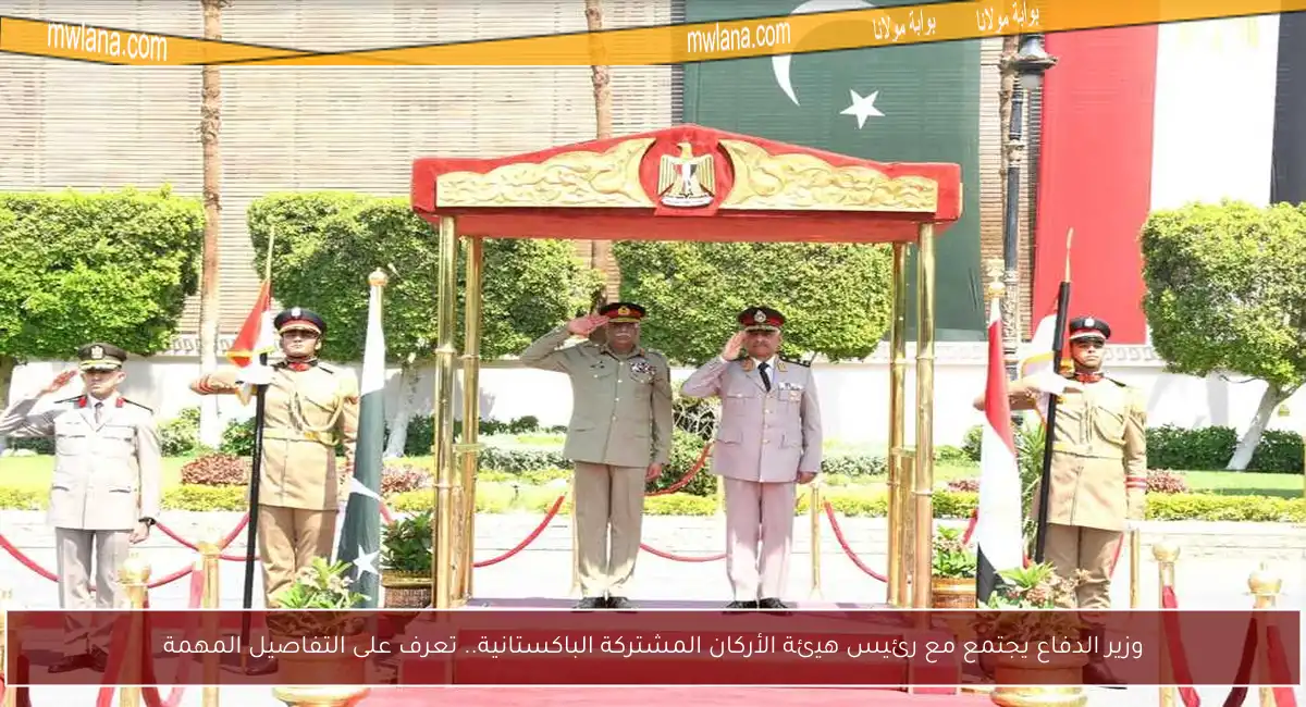 وزير الدفاع يجتمع مع رئيس هيئة الأركان المشتركة الباكستانية.. تعرف على التفاصيل المهمة