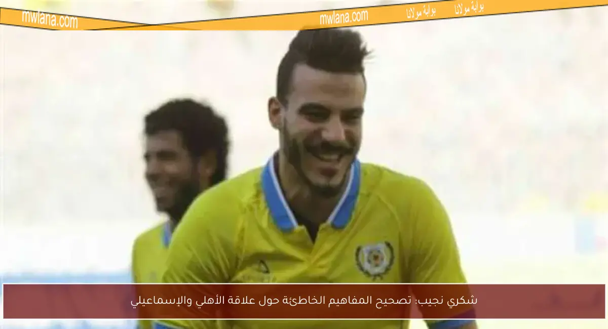 شكري نجيب: تصحيح المفاهيم الخاطئة حول علاقة الأهلي والإسماعيلي