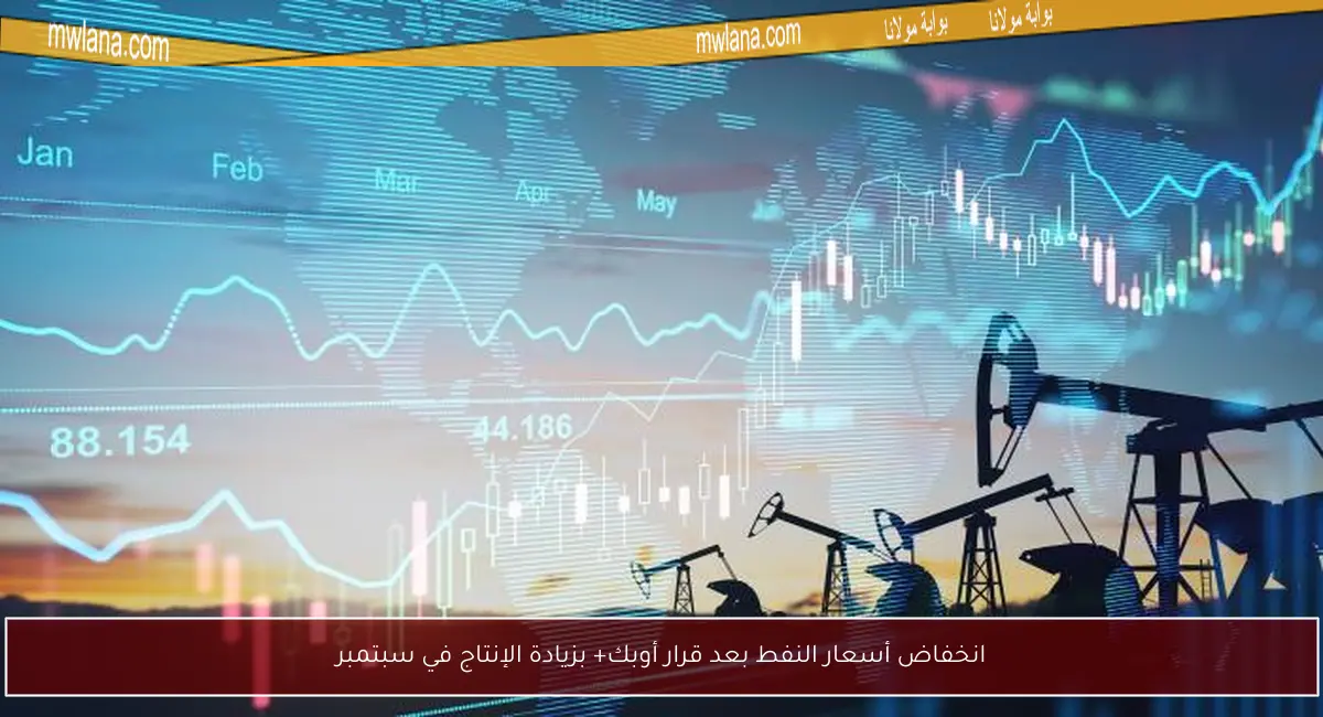 انخفاض أسعار النفط بعد قرار أوبك+ بزيادة الإنتاج في سبتمبر