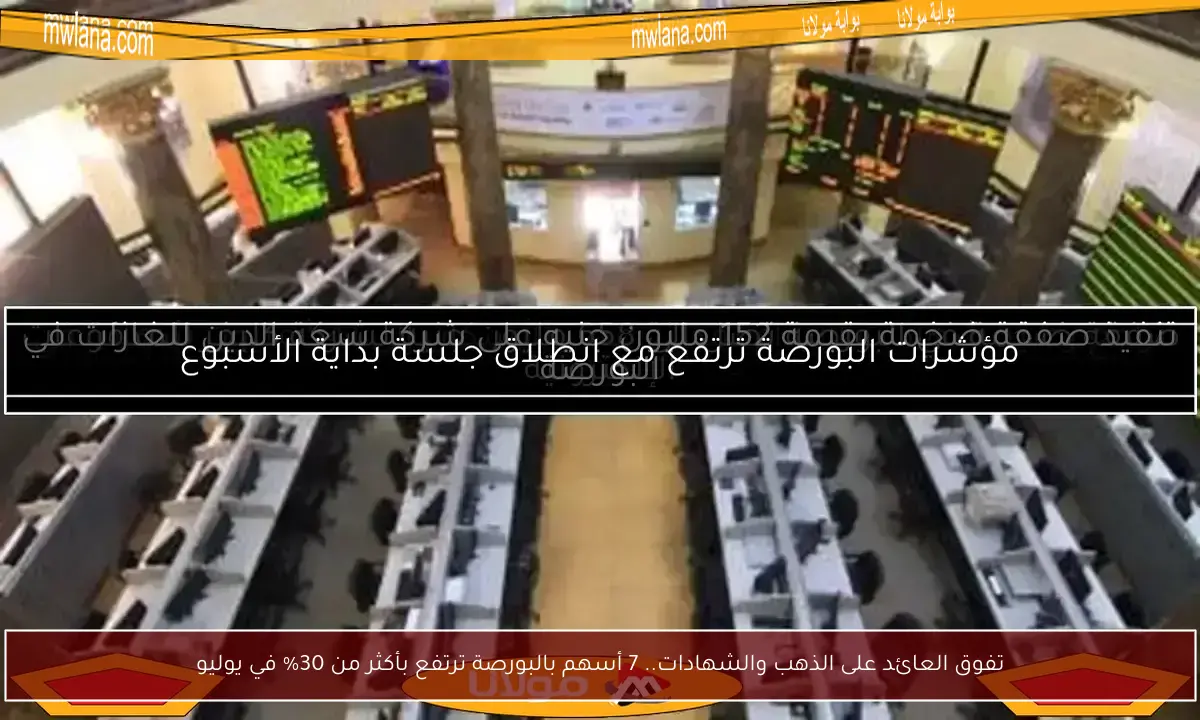 تفوق العائد على الذهب والشهادات.. 7 أسهم بالبورصة ترتفع بأكثر من 30% في يوليو