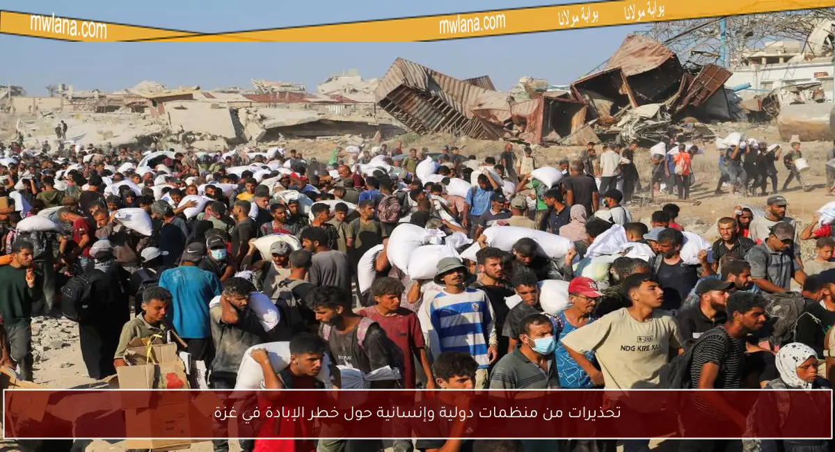 تحذيرات من منظمات دولية وإنسانية حول خطر الإبادة في غزة