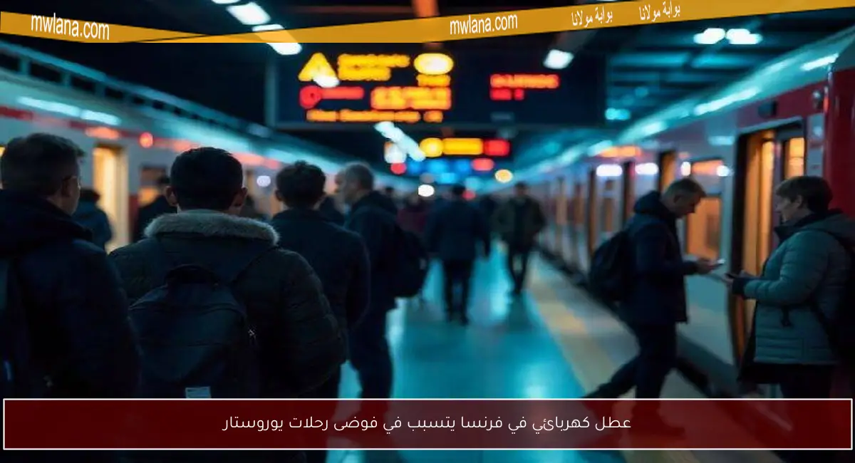عطل كهربائي في فرنسا يتسبب في فوضى رحلات يوروستار