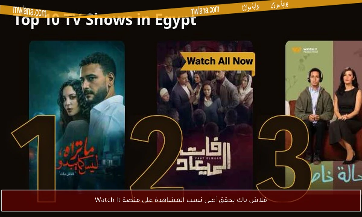 فلاش باك يحقق أعلى نسب المشاهدة على منصة Watch It