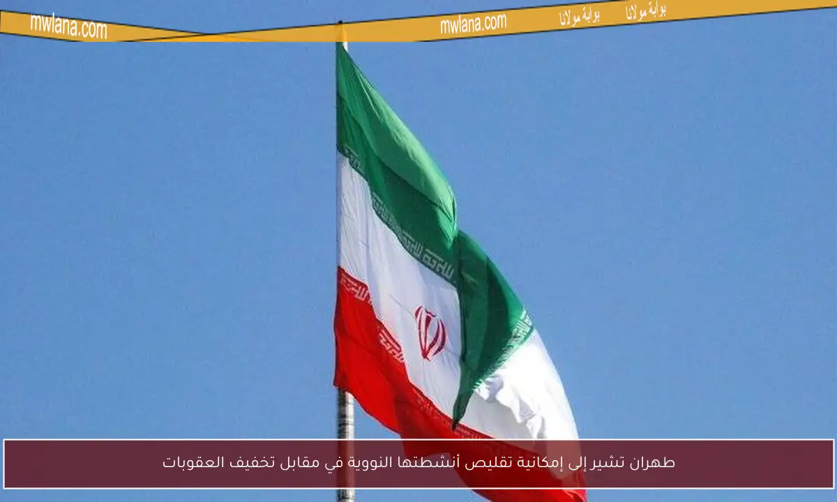 طهران تشير إلى إمكانية تقليص أنشطتها النووية في مقابل تخفيف العقوبات