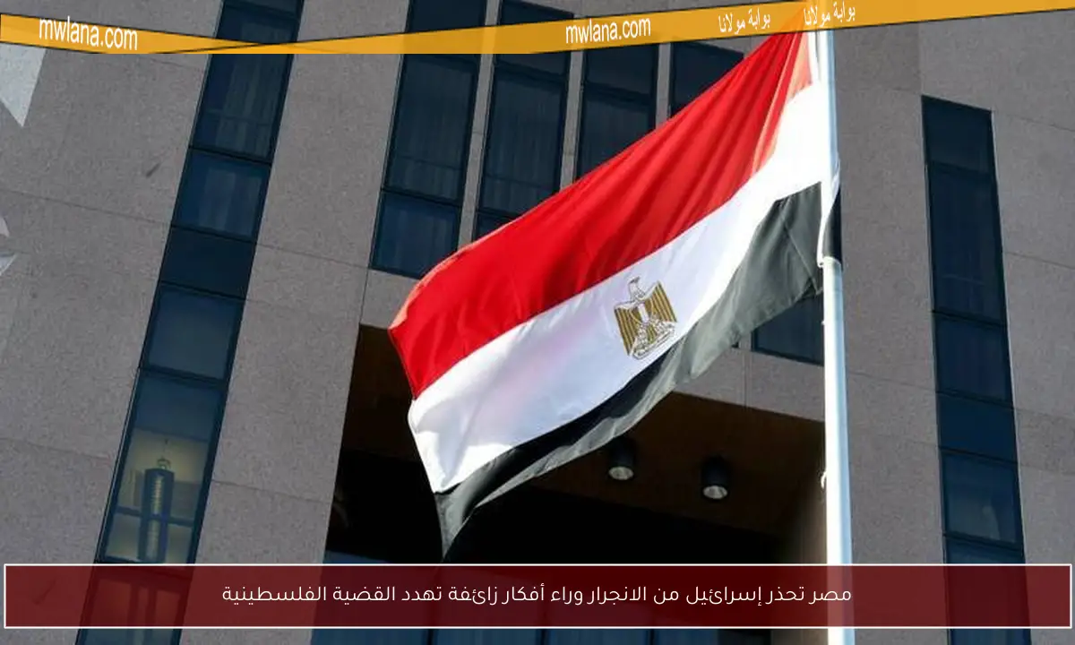 مصر تحذر إسرائيل من الانجرار وراء أفكار زائفة تهدد القضية الفلسطينية