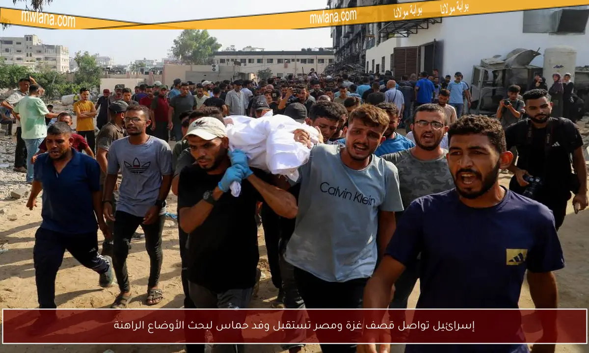 إسرائيل تواصل قصف غزة ومصر تستقبل وفد حماس لبحث الأوضاع الراهنة