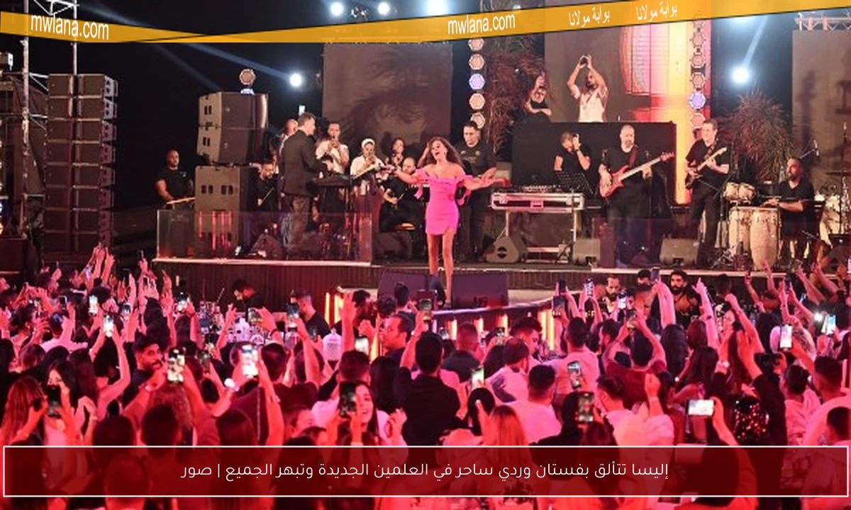 إليسا تتألق بفستان وردي ساحر في العلمين الجديدة وتبهر الجميع | صور