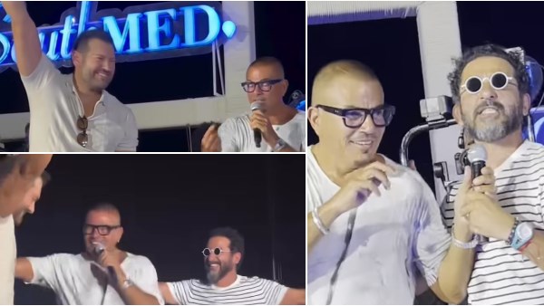 أحمد حلمي وعمرو يوسف يقدمان مفاجأة مدهشة لعمرو دياب في حفله الجديد