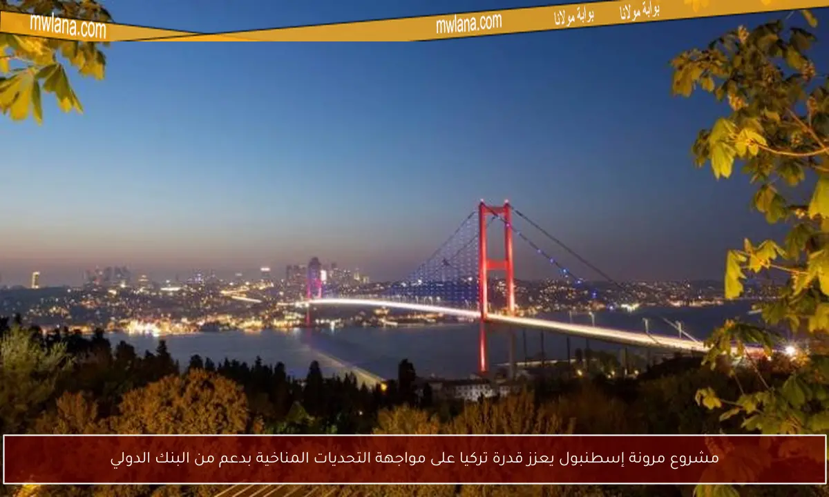 مشروع مرونة إسطنبول يعزز قدرة تركيا على مواجهة التحديات المناخية بدعم من البنك الدولي