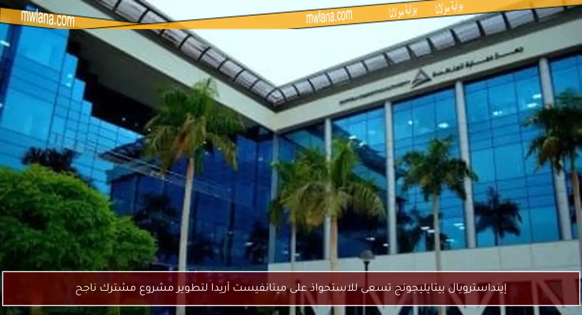 إينداسترويال بيتايليجونج تسعى للاستحواذ على ميتانفيست أريدا لتطوير مشروع مشترك ناجح