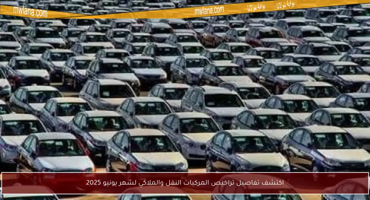 اكتشف تفاصيل تراخيص المركبات النقل والملاكي لشهر يونيو 2025