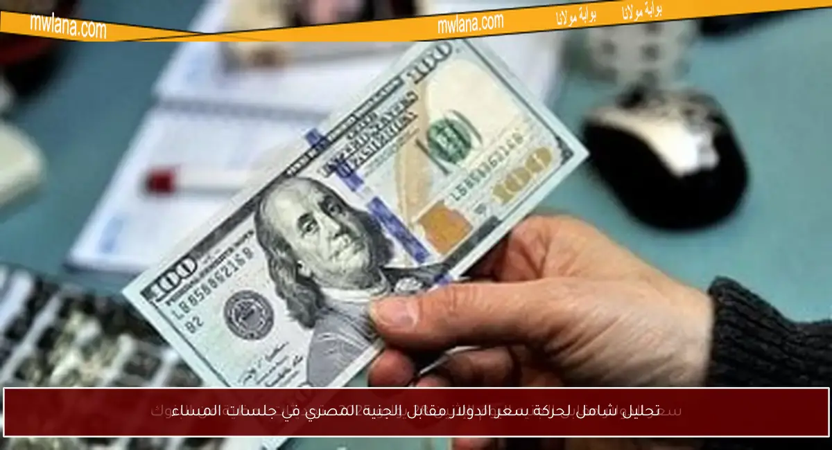 تحليل شامل لحركة سعر الدولار مقابل الجنيه المصري في جلسات المساء