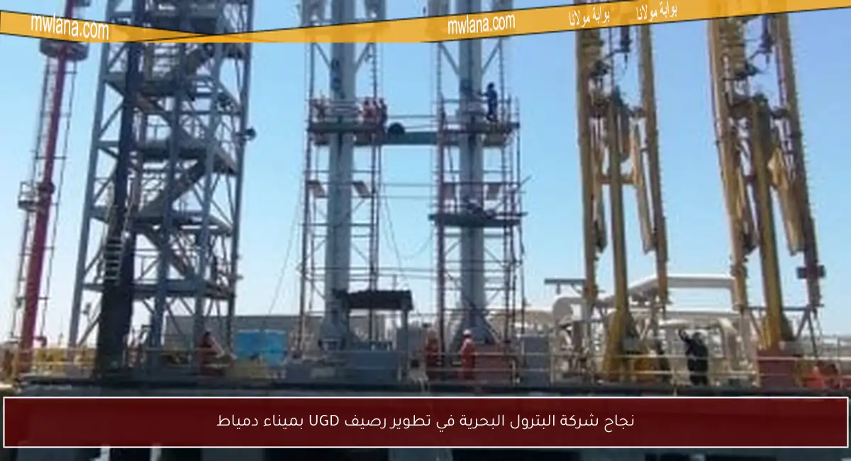 نجاح شركة البترول البحرية في تطوير رصيف UGD بميناء دمياط