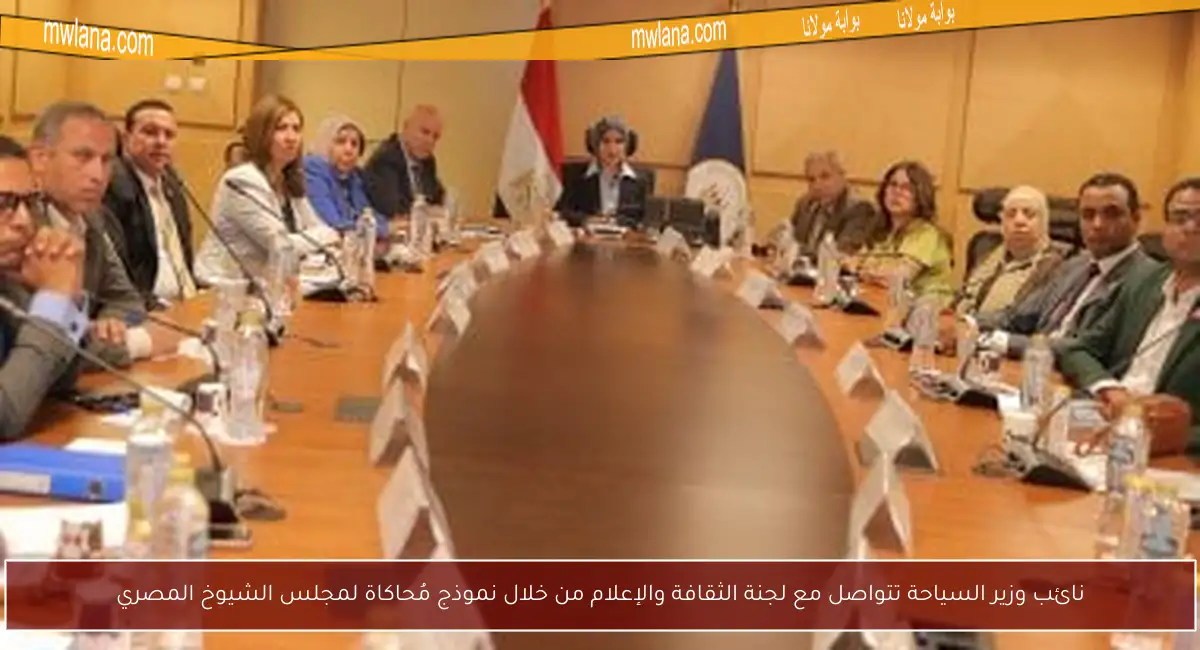 نائب وزير السياحة تتواصل مع لجنة الثقافة والإعلام من خلال نموذج مُحاكاة لمجلس الشيوخ المصري