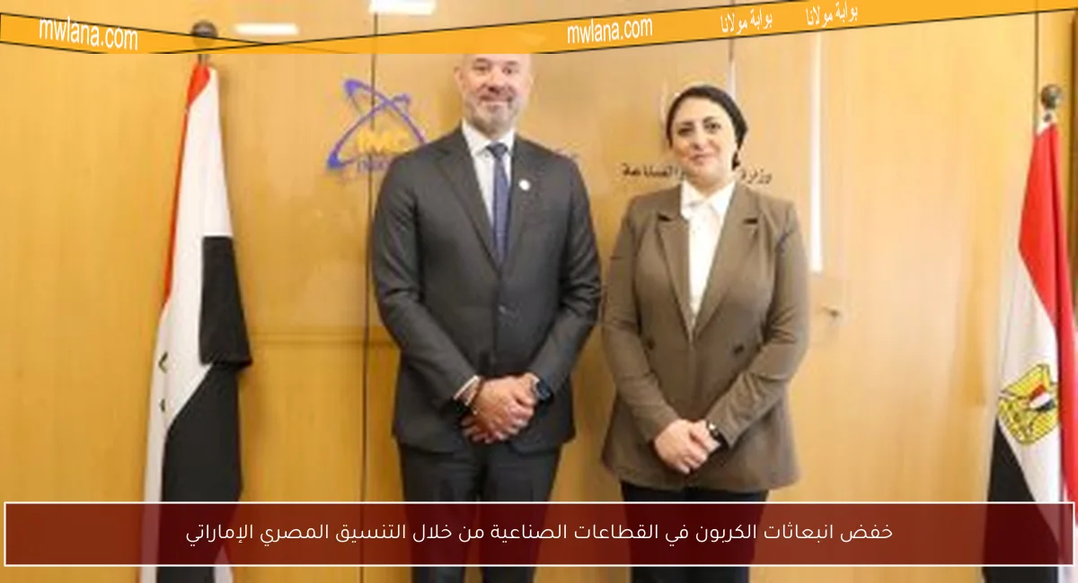 خفض انبعاثات الكربون في القطاعات الصناعية من خلال التنسيق المصري الإماراتي