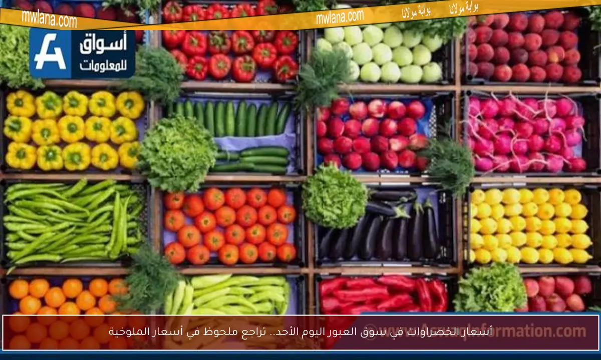 أسعار الخضراوات في سوق العبور اليوم الأحد.. تراجع ملحوظ في أسعار الملوخية