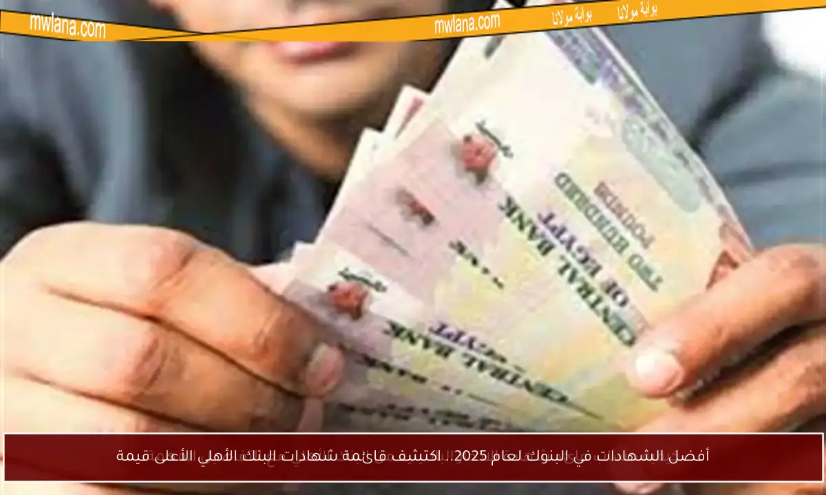 أفضل الشهادات في البنوك لعام 2025.. اكتشف قائمة شهادات البنك الأهلي الأعلى قيمة