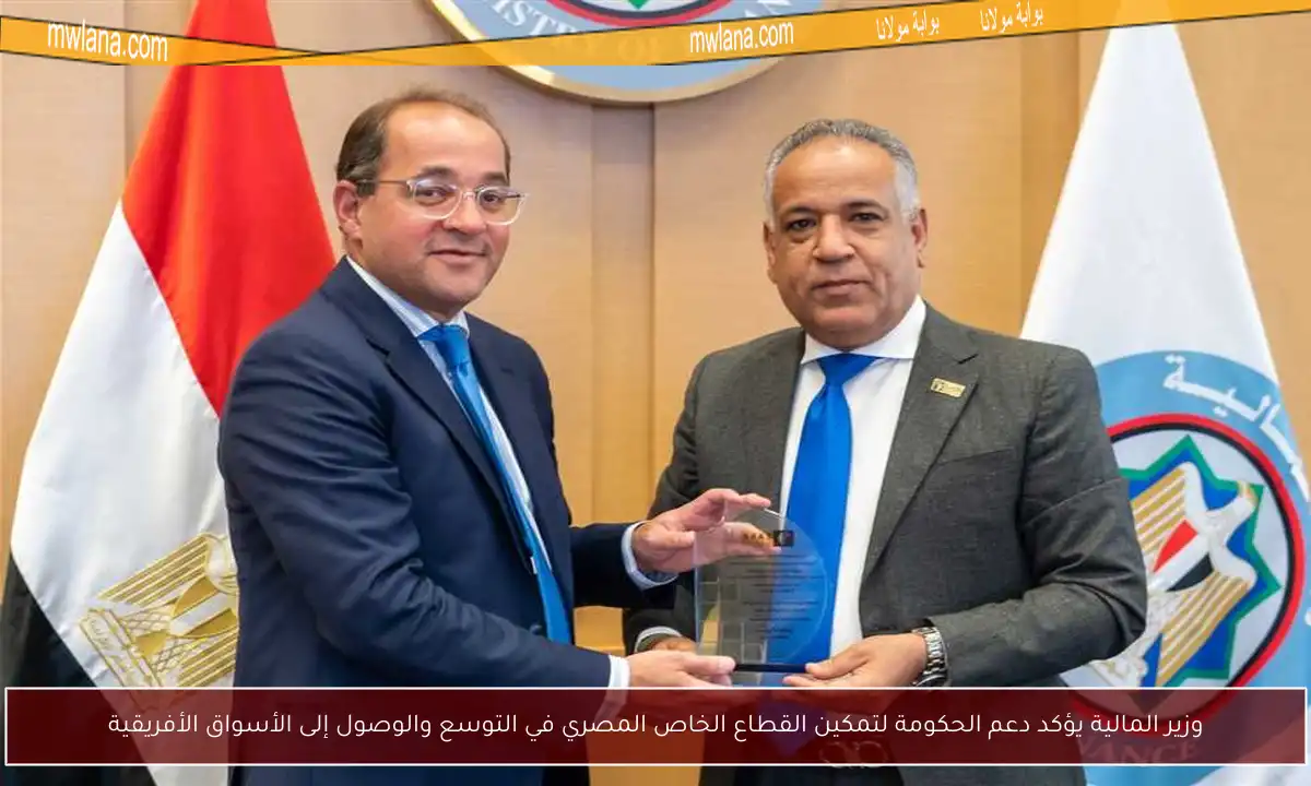وزير المالية يؤكد دعم الحكومة لتمكين القطاع الخاص المصري في التوسع والوصول إلى الأسواق الأفريقية