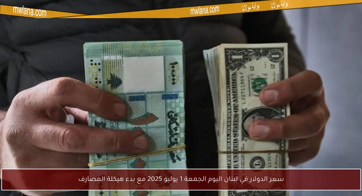 سعر الدولار في لبنان اليوم الجمعة 1 يوليو 2025 مع بدء هيكلة المصارف