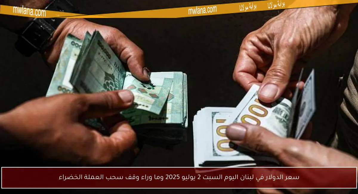 سعر الدولار في لبنان اليوم السبت 2 يوليو 2025 وما وراء وقف سحب العملة الخضراء