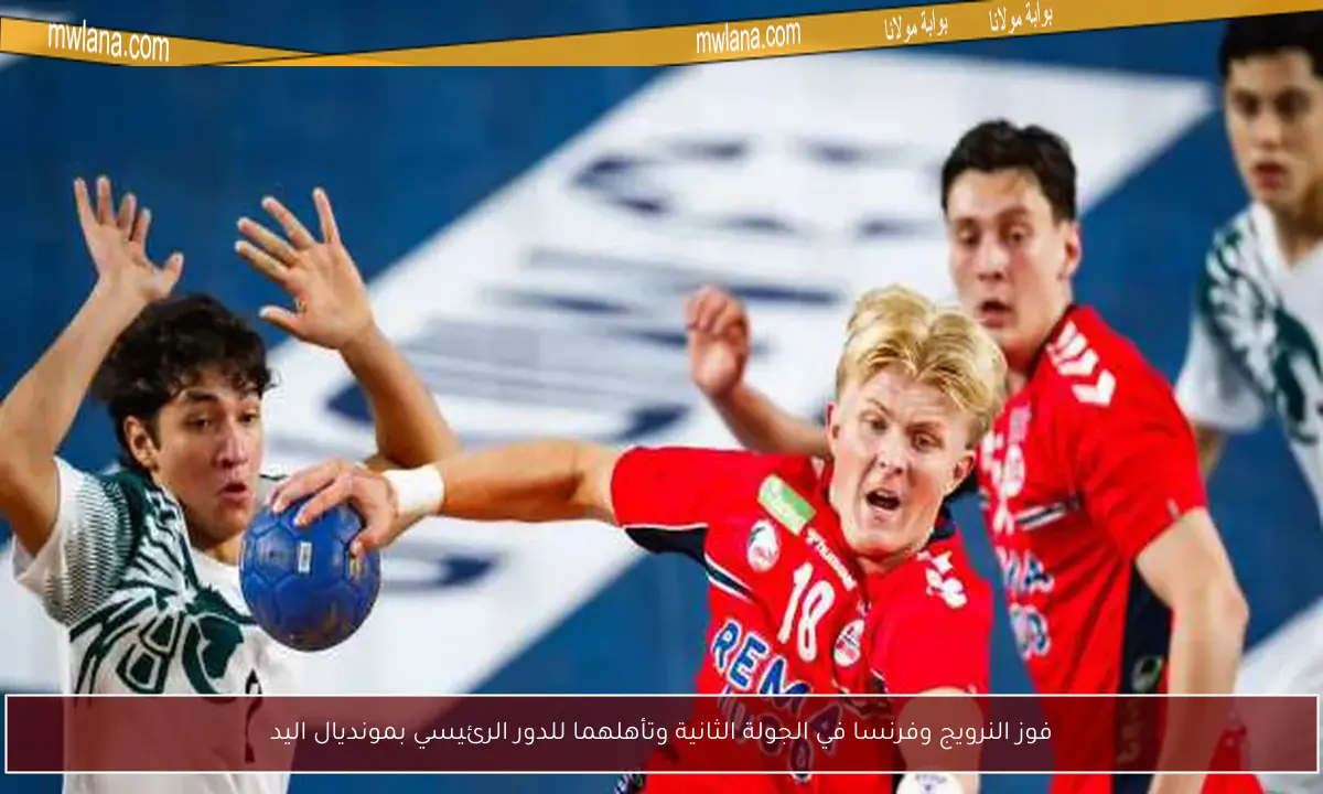فوز النرويج وفرنسا في الجولة الثانية وتأهلهما للدور الرئيسي بمونديال اليد