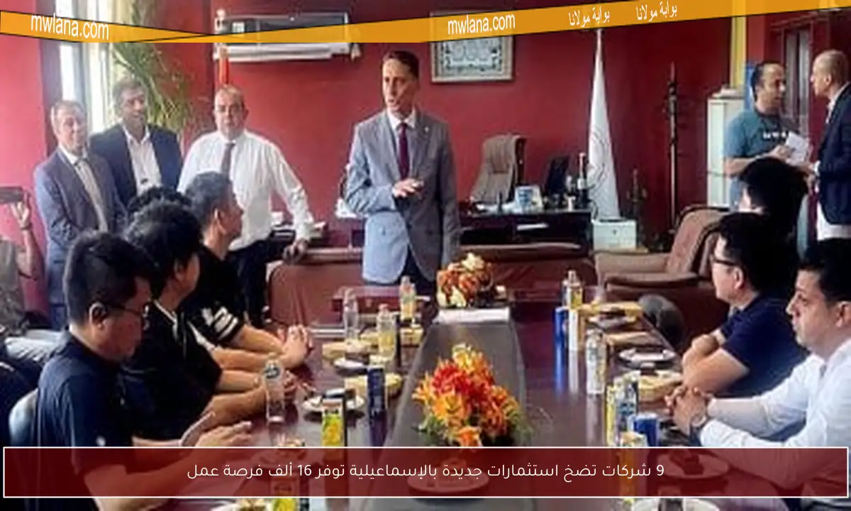 9 شركات تضخ استثمارات جديدة بالإسماعيلية توفر 16 ألف فرصة عمل
