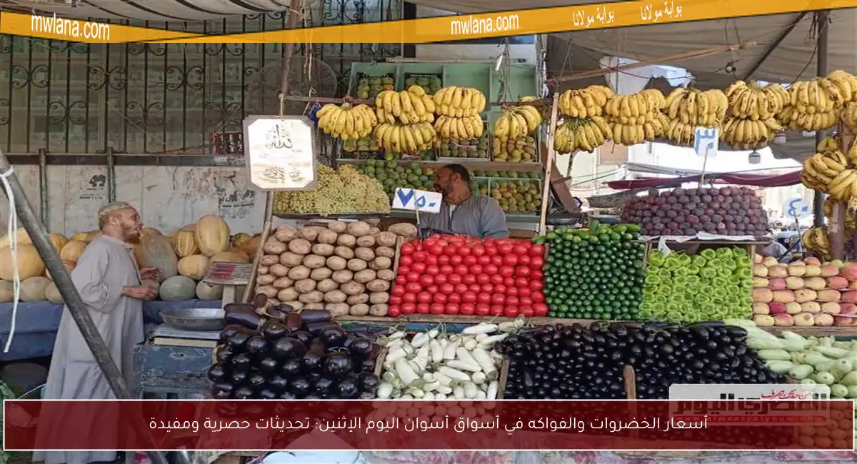 أسعار الخضروات والفواكه في أسواق أسوان اليوم الإثنين: تحديثات حصرية ومفيدة