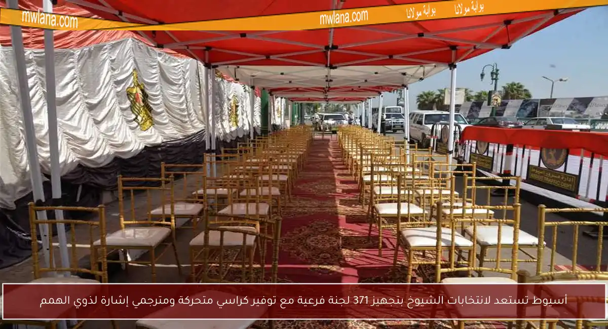 أسيوط تستعد لانتخابات الشيوخ بتجهيز 371 لجنة فرعية مع توفير كراسي متحركة ومترجمي إشارة لذوي الهمم