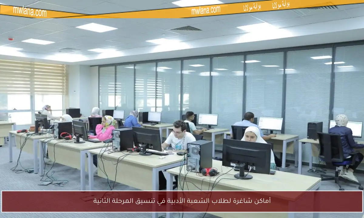 أماكن شاغرة لطلاب الشعبة الأدبية في تنسيق المرحلة الثانية