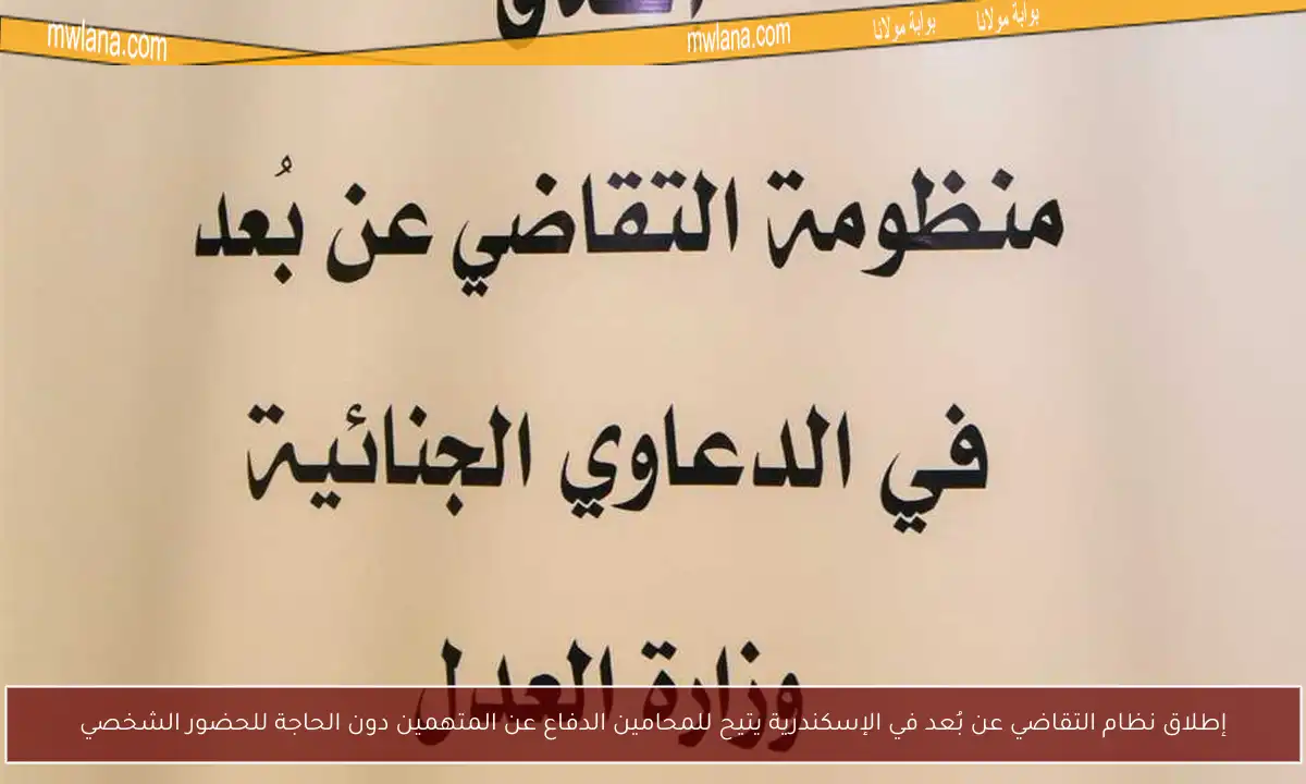 إطلاق نظام التقاضي عن بُعد في الإسكندرية يتيح للمحامين الدفاع عن المتهمين دون الحاجة للحضور الشخصي