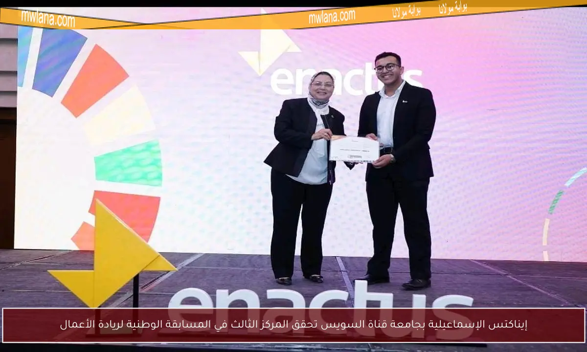 إيناكتس الإسماعيلية بجامعة قناة السويس تحقق المركز الثالث في المسابقة الوطنية لريادة الأعمال