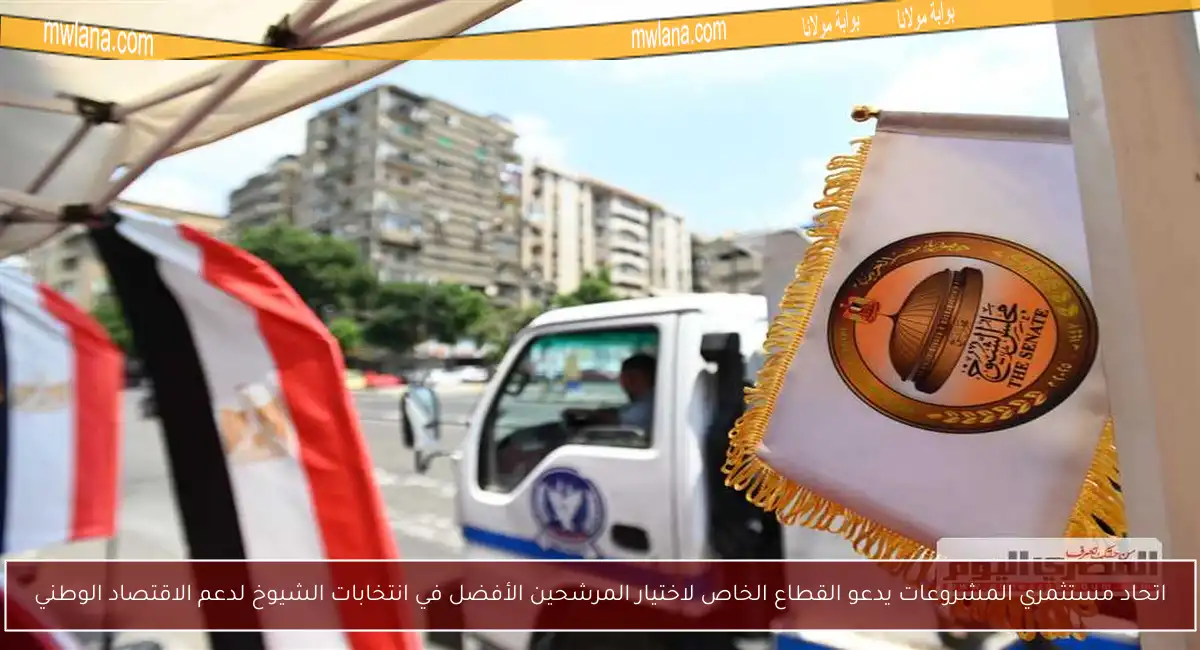اتحاد مستثمري المشروعات يدعو القطاع الخاص لاختيار المرشحين الأفضل في انتخابات الشيوخ لدعم الاقتصاد الوطني