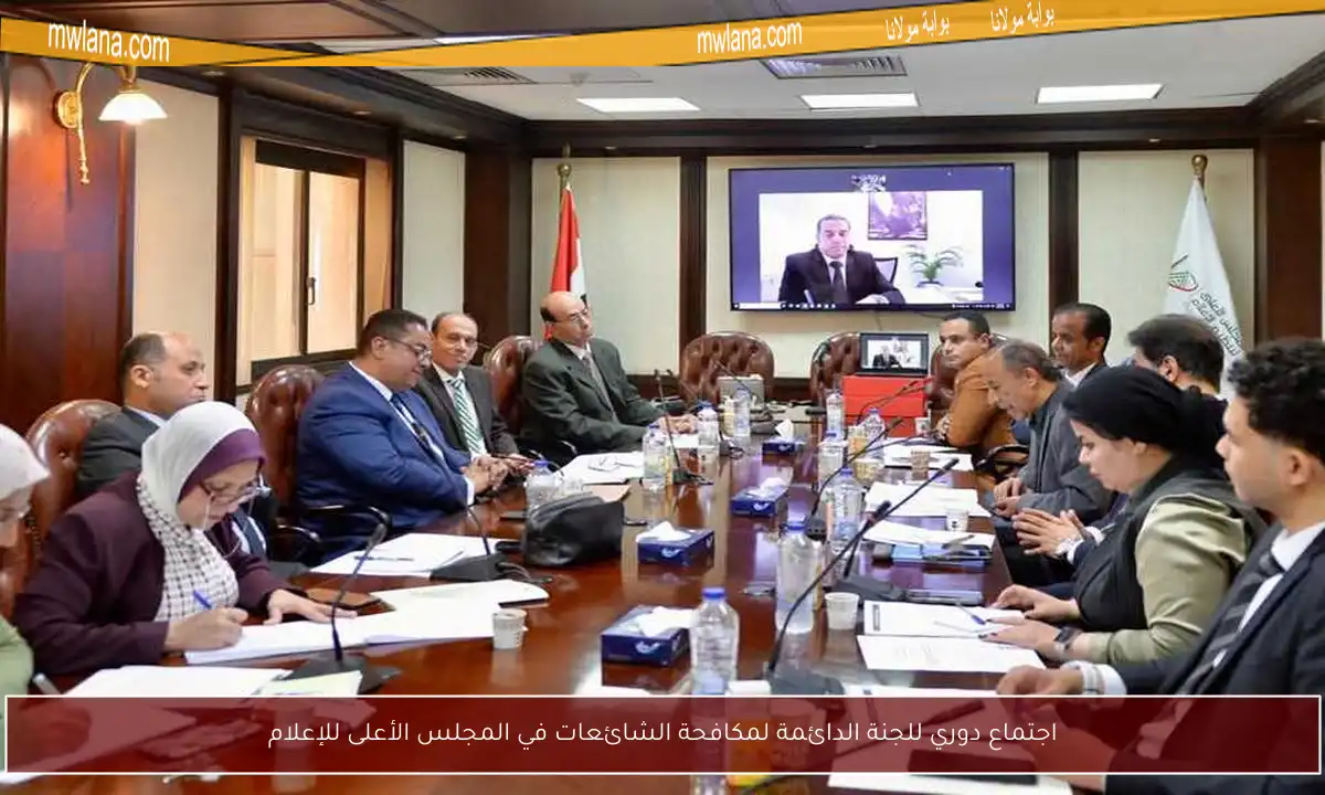 اجتماع دوري للجنة الدائمة لمكافحة الشائعات في المجلس الأعلى للإعلام
