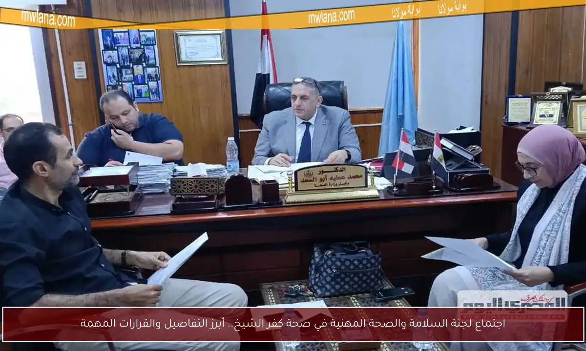 اجتماع لجنة السلامة والصحة المهنية في صحة كفر الشيخ.. أبرز التفاصيل والقرارات المهمة